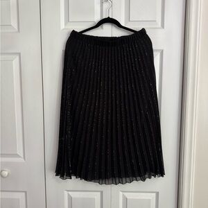 WD.NY Black Sparkle A-Line Skirt